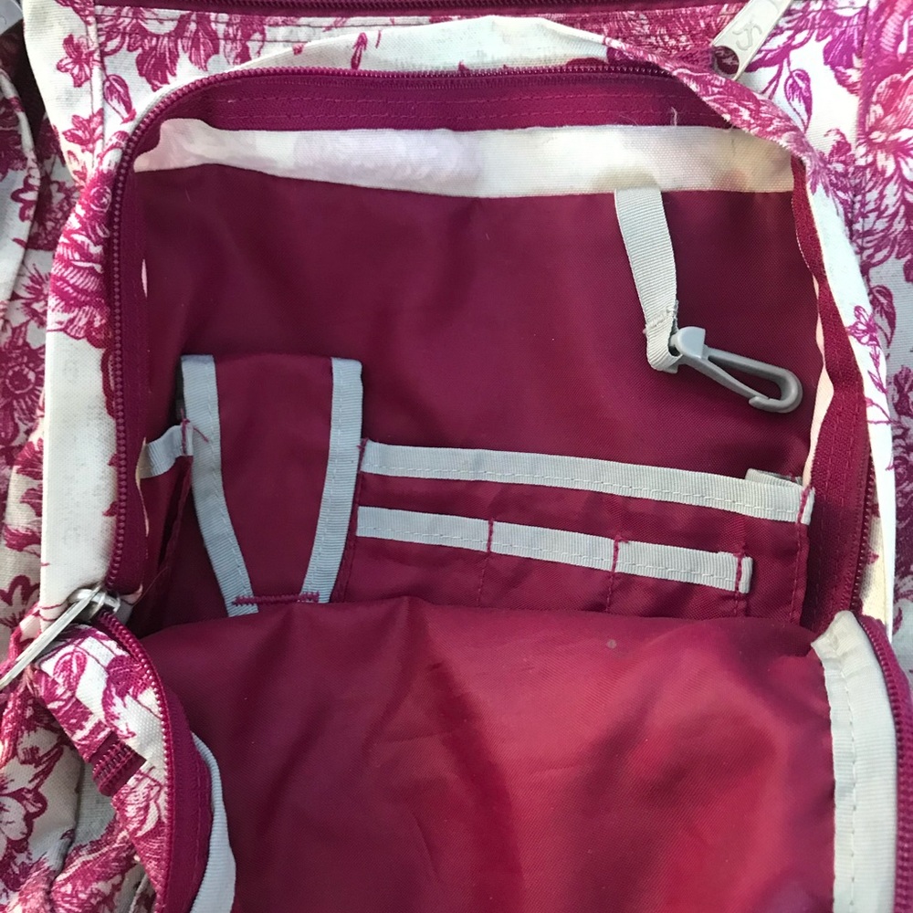 JanSport school backpack cream and white like new - Picture 3 of 4